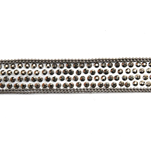 wholesale hot fix tape with rhinestone hot fix trimming chain glitter trim for DIY garment dresses Accessories