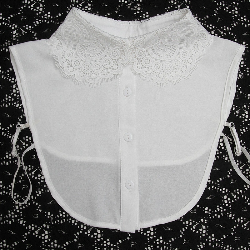 Autumn summer winter shirt collar versatile Korean shirt lace floral false collar