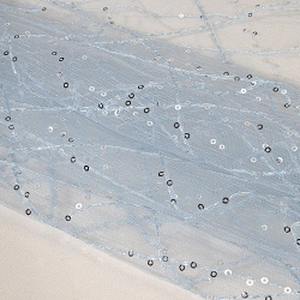 Kavatar Wholesale Customized Glitter Bling Velvet Fringe Sequin Fabric african lace fabrics