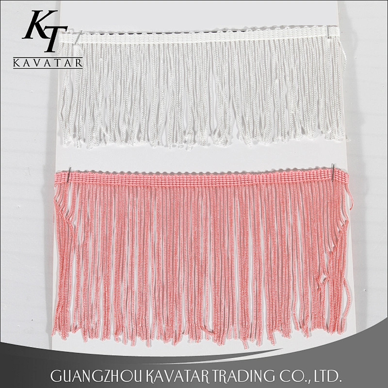 Fashion new design colorful long tassel fringe trim for dress