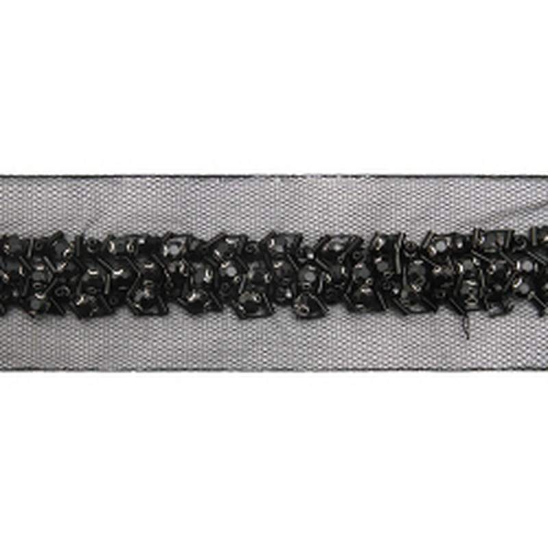 kavatar  wholesale new Handmade Bead lace Embroidered Tulle Trim wedding with Accessories Beads Crystals & Rhinestones