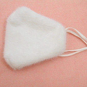 Wholesale winter furry masks warm and dust - proof temperament fashion masks