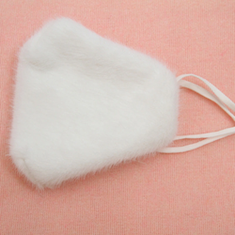 Wholesale winter furry masks warm and dust - proof temperament fashion masks