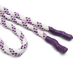 Wholesale  Cords Polyester Garment Drawstring rope Hoodie Rope flat rope Custom Garment Accessories Fashion Silicone End Tips