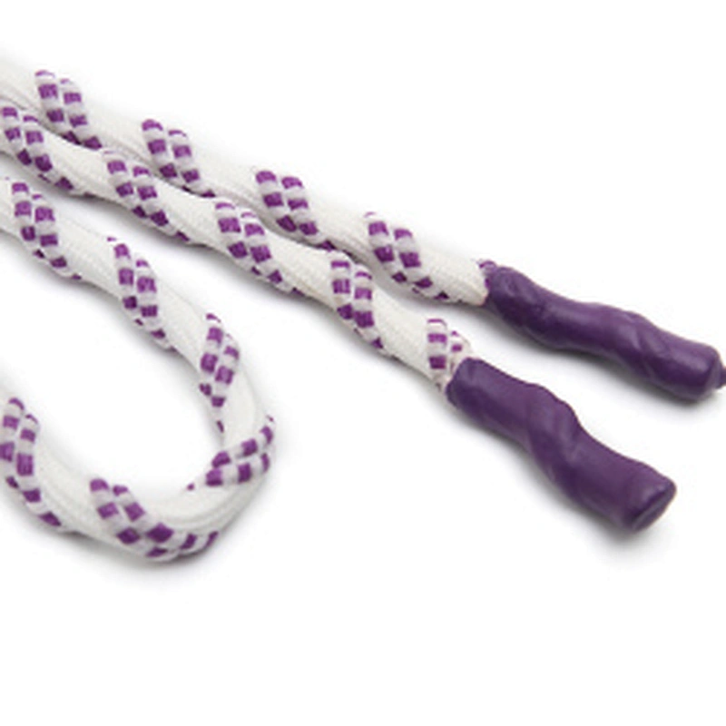 Wholesale  Cords Polyester Garment Drawstring rope Hoodie Rope flat rope Custom Garment Accessories Fashion Silicone End Tips
