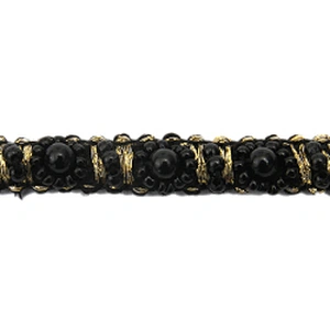 kavatar  wholesale new Handmade Bead lace Embroidered Tulle Trim wedding with Accessories Beads Crystals & Rhinestones