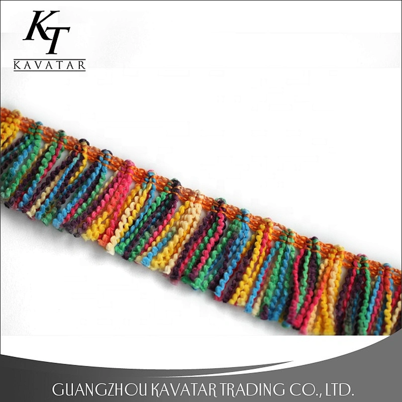 Various colors tassels trim for garment