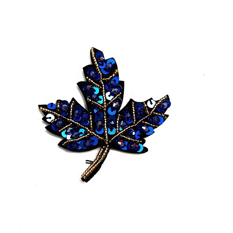 Christmas Cherry Flower Decorative Sew on Rhinestone Beaded Patches Wholesale patches for clothing