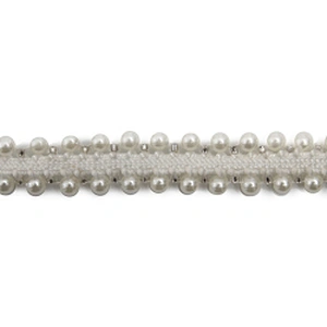 kavatar  wholesale new Handmade Bead lace Embroidered Tulle Trim wedding with Accessories Beads Crystals & Rhinestones