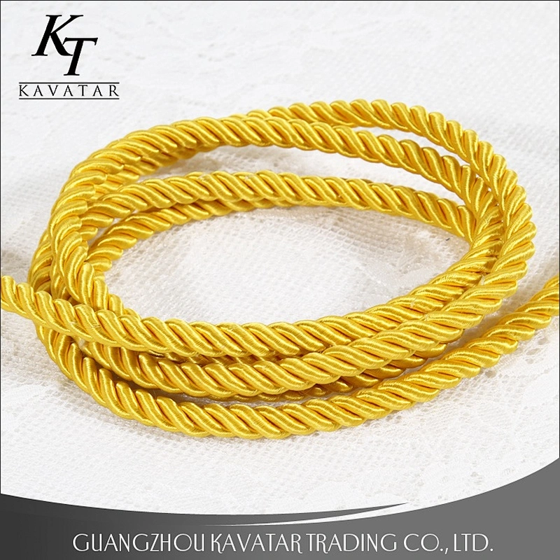 Fashion Curtain Accessories Yellow Tassel Decoration Rope