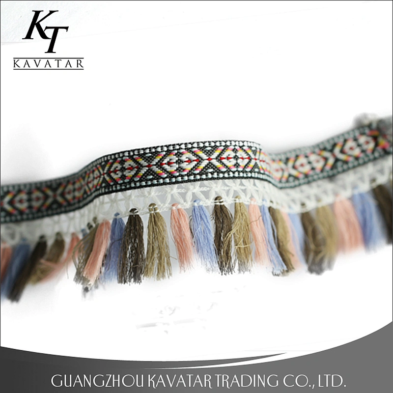 Fashion Colorful Shoes Curtain Tassel Trimming