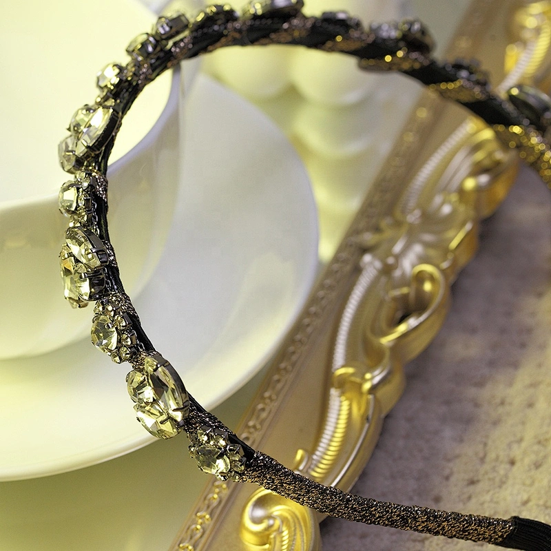 Korean version of the new rhinestone glass pearl Ins wind women headband hair clip hair accessories, hair band