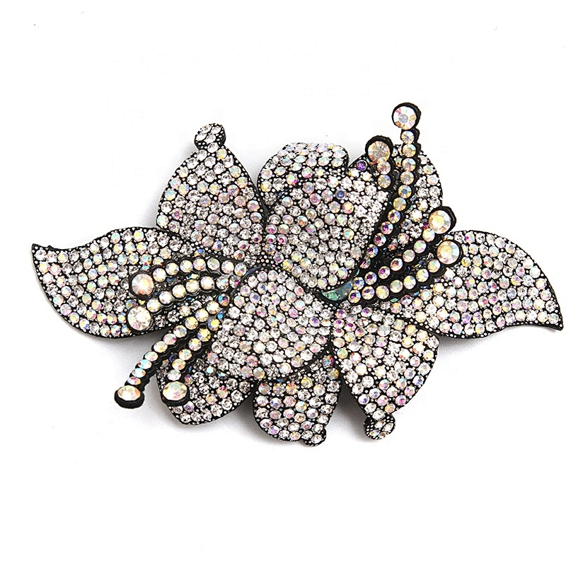 Patches to decorate clothing accessories shoes and hats are patches applique patches sewn with rhinestone beads