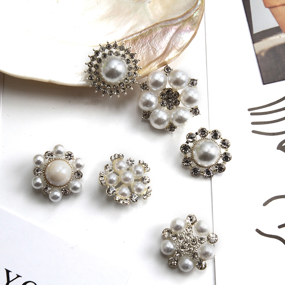 Coat buttons ,dress buttons,New rhinestone buttons crystal pearl clothing diamond buttons,