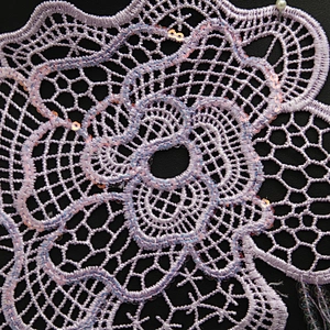 Wholesale water - soluble bead embroidery lace clothing accessories can be decorated wedding dress shoes and hats