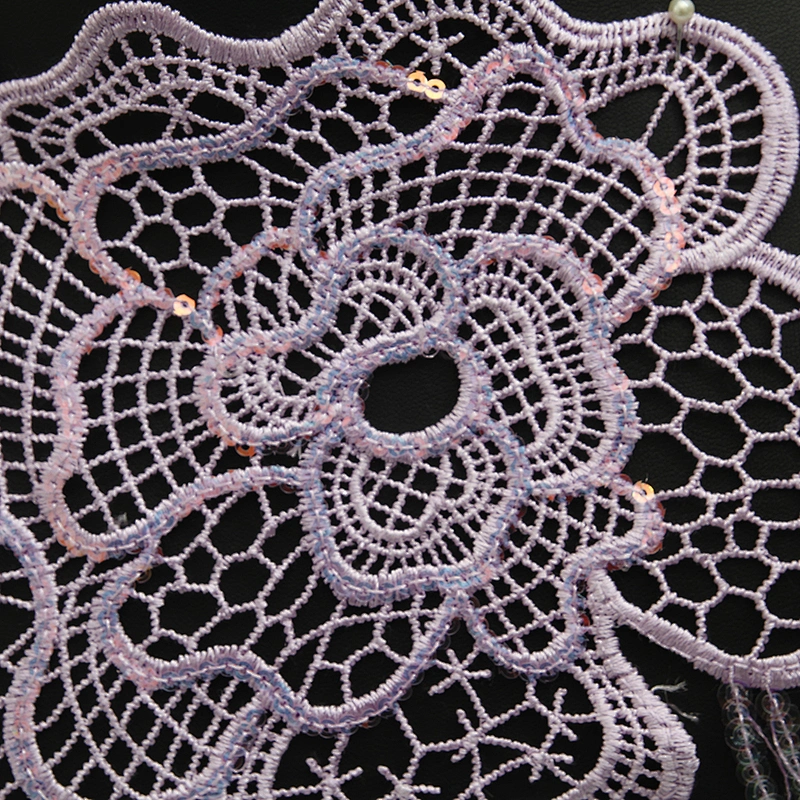 Wholesale water - soluble bead embroidery lace clothing accessories can be decorated wedding dress shoes and hats