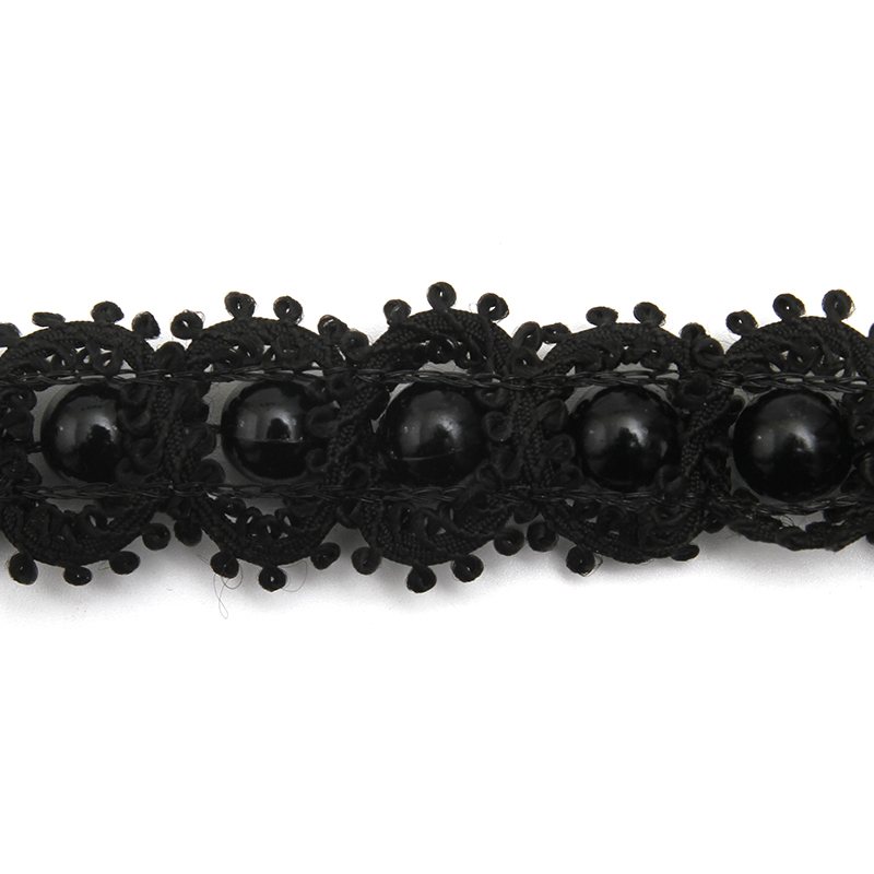 kavatar  wholesale new Handmade Bead lace Embroidered Tulle Trim wedding with Accessories Beads Crystals & Rhinestones