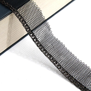 Wholesale Chain lace trim Link Chain 1.7 cm Sew-On lace trim Polyester net mesh Lace trimmings for clothes  Accessories