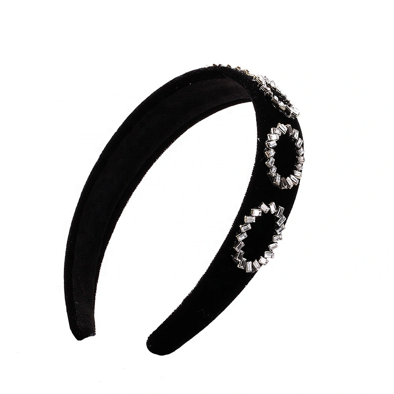 American style diamond monochrome hair band, web celebrity street party fashion hair band, hair accessories
