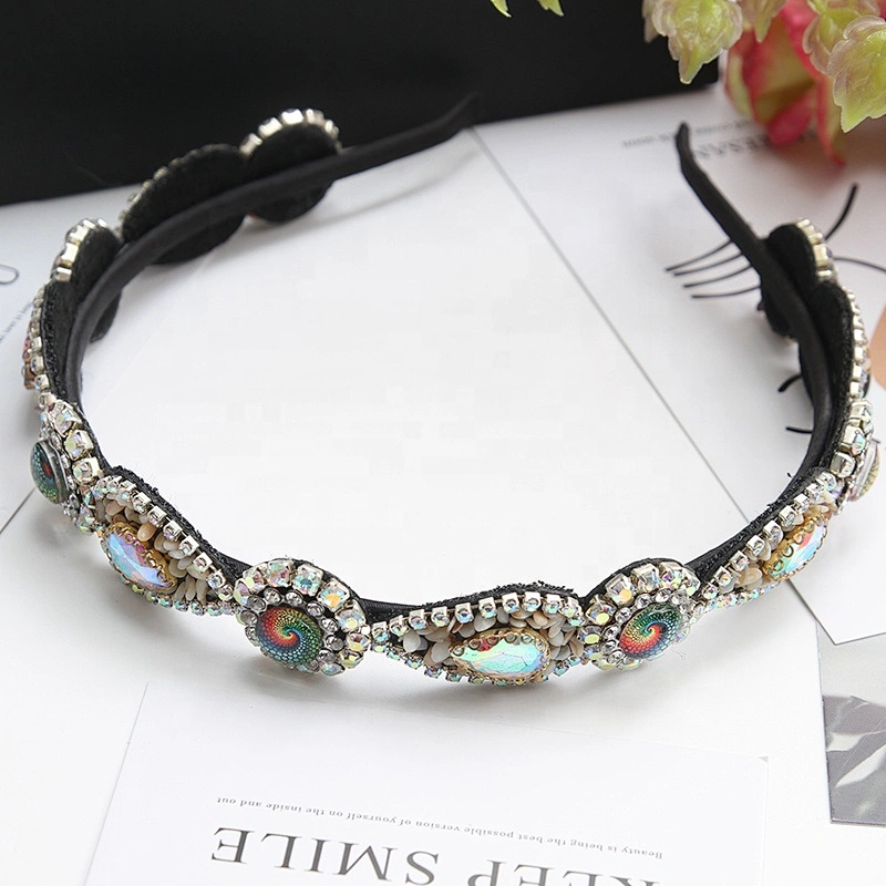 Wholesale KNOTTED CANDY JEWELED Headband Hairbands Fashion designer turband headband Custom made headband