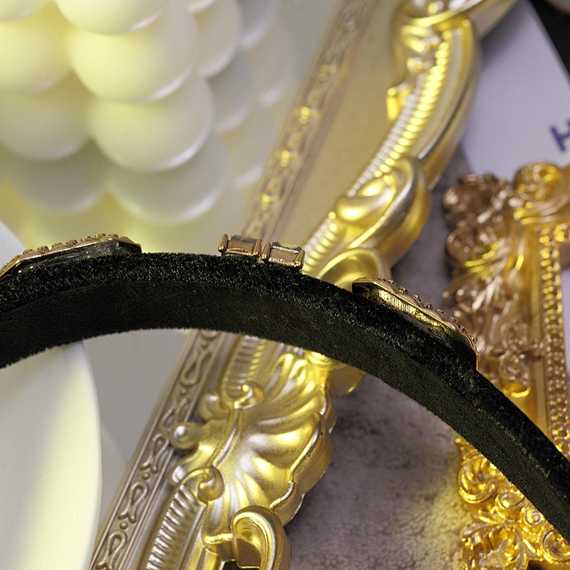 Headbands for women 2020  winter vintage fuzz headband  ,Hair band wholesale Baroque rhinestone party fashion hair band