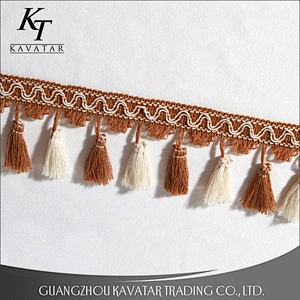 Tassel lace trimming colorful design for garment