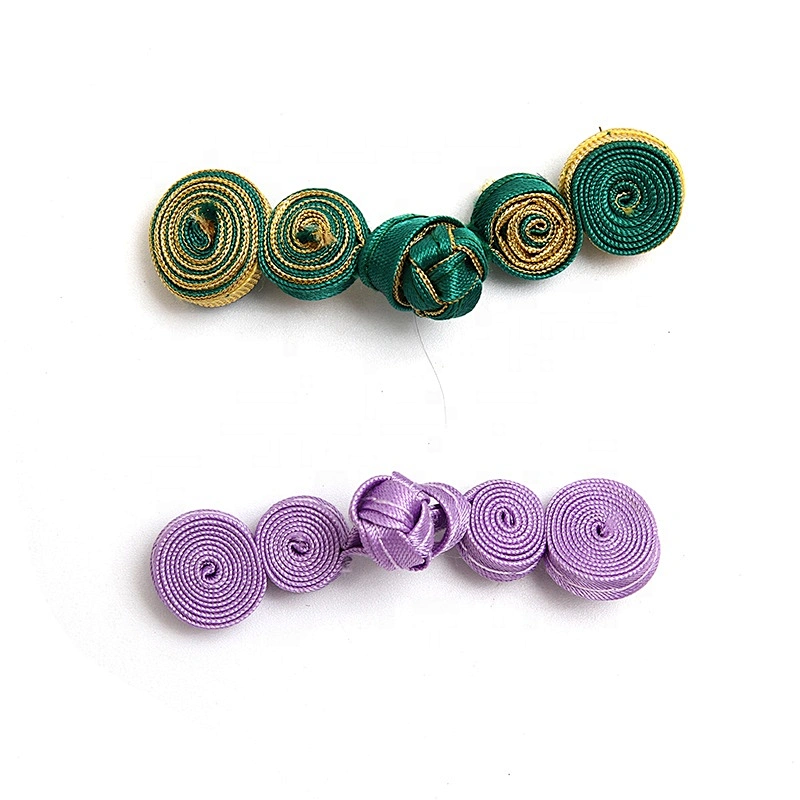 Chinese knot button frog closure Color classical hand-made clothing Qipao plate button custom clothing accessories decoration