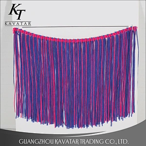 Fashion new design colorful long tassel fringe trim for dress