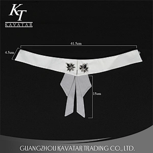 Kavatar New Arrival Rhinestone Shirt Collar For Decoration Women Clothes