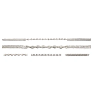 Wholesale Women Evening Party Dress Camisole  Plated tassel fringe alloy Rhinestone Chain Trim Bra Crystal Shoulder Strap