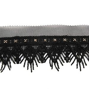 Wholesale 4.5cm Size Studs trim ribbon diy handmade costume dress sewing bead lace trim Design Rivets Trims