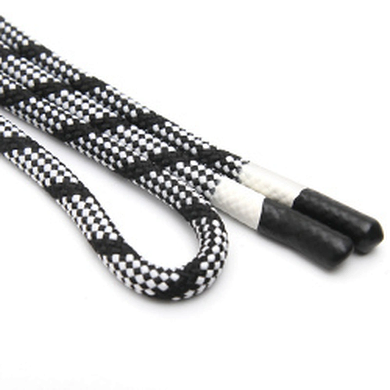 Wholesale  Cords Polyester Garment Drawstring rope Hoodie Rope flat rope Custom Garment Accessories Fashion Silicone End Tips