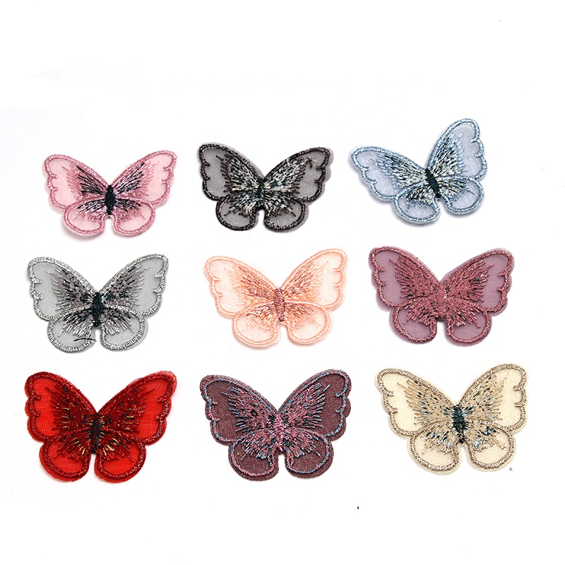 Christmas Cherry Flower Decorative Sew on Rhinestone Beaded Patches Wholesale patches for clothing