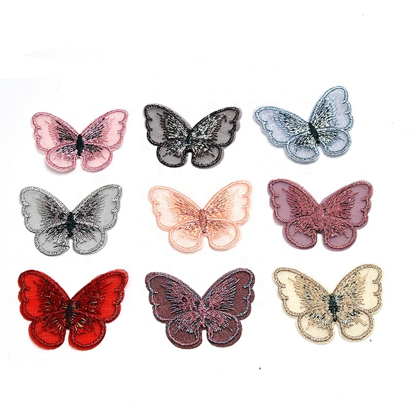 Christmas Cherry Flower Decorative Sew on Rhinestone Beaded Patches Wholesale patches for clothing