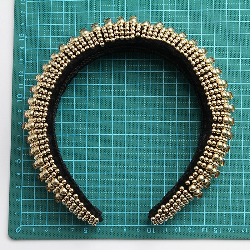 Wholesale Women High quality fashion headbands with rhinestones Hairbands Gold Headband