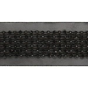 kavatar  wholesale new Handmade Bead lace Embroidered Tulle Trim wedding with Accessories Beads Crystals & Rhinestones