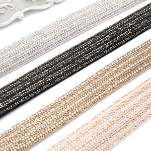 Wholesale Rhinestone by  Shoes Slippers Sandals Accessories upper for sandal women Cotton core