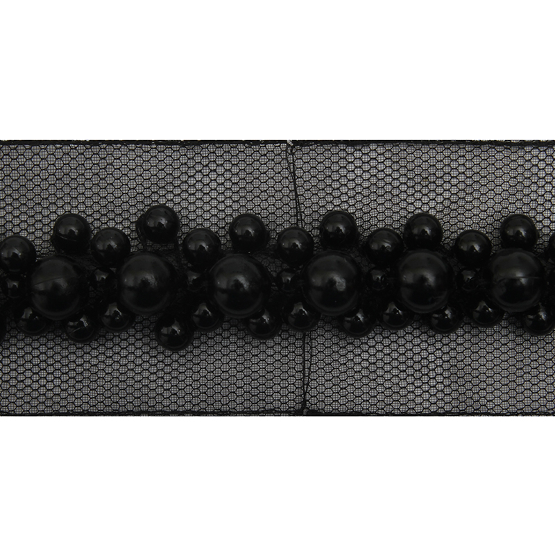 kavatar  wholesale new Handmade Bead lace Embroidered Tulle Trim wedding with Accessories Beads Crystals & Rhinestones