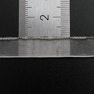 Wholesale Chain lace trim beaded 1 cm Sew-On lace trim Polyester net mesh Lace trimmings wedding for clothes  Accessories