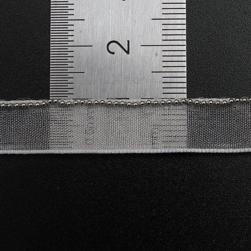 Wholesale Chain lace trim beaded 1 cm Sew-On lace trim Polyester net mesh Lace trimmings wedding for clothes  Accessories