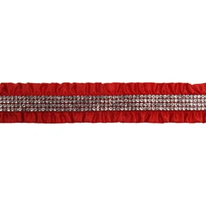 Wholesale Rhinestone by  Shoes Slippers Sandals Accessories upper for sandal women Cotton lace trim