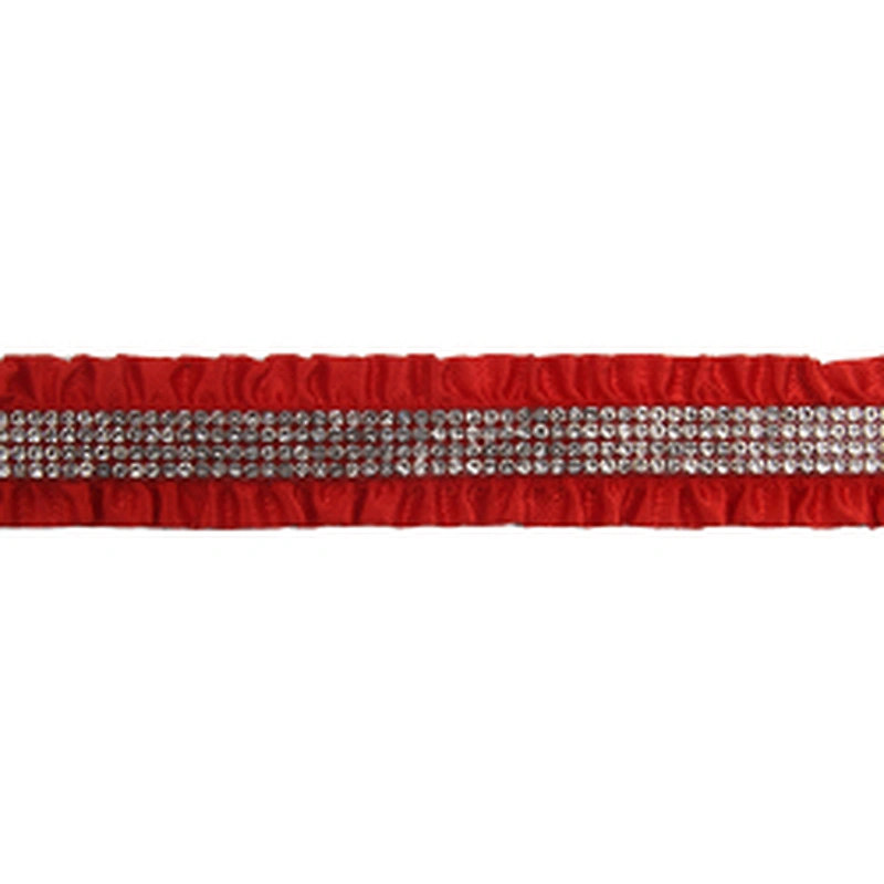 Wholesale Rhinestone by  Shoes Slippers Sandals Accessories upper for sandal women Cotton lace trim