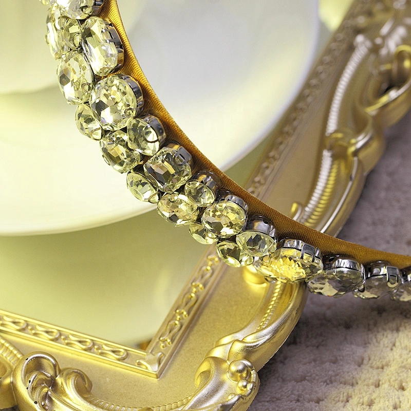 Korean version of rhinestone hairband female glass color simple simple wind lady hairband, headband