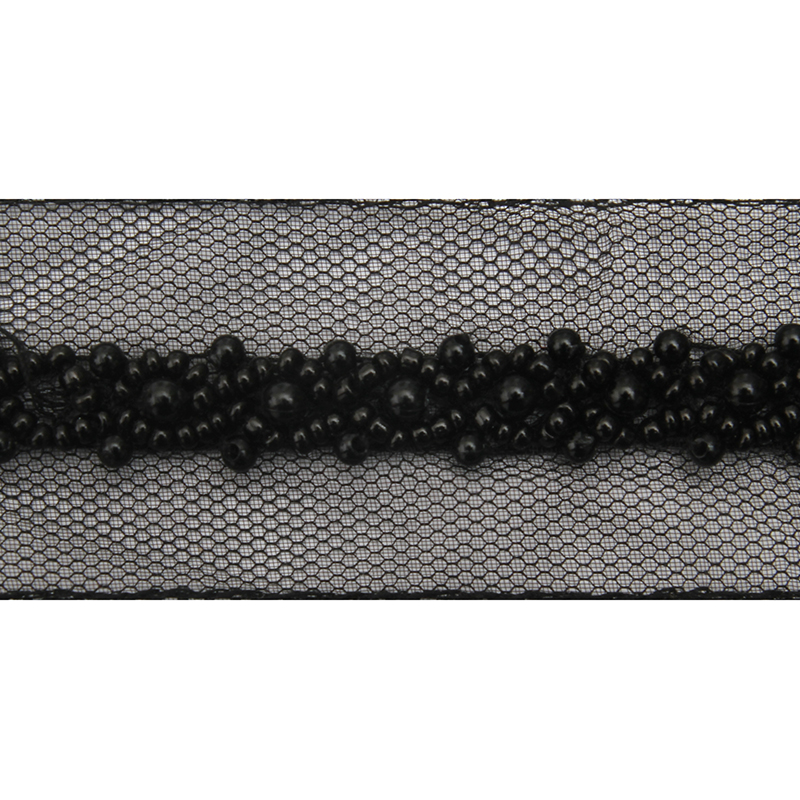 kavatar  wholesale new Handmade Bead lace Embroidered Tulle Trim wedding with Accessories Beads Crystals & Rhinestones