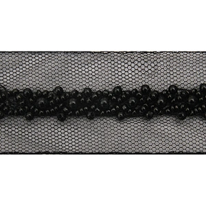 kavatar  wholesale new Handmade Bead lace Embroidered Tulle Trim wedding with Accessories Beads Crystals & Rhinestones
