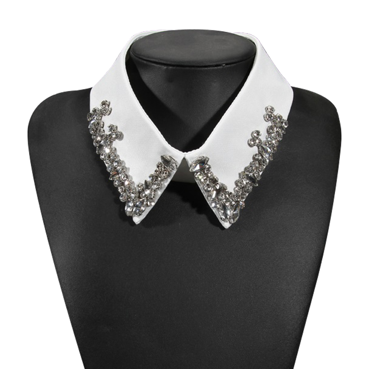wholesale New fashion neck design collar for stand collar with crystal rhinestone for women clothing Neck Collar Trim