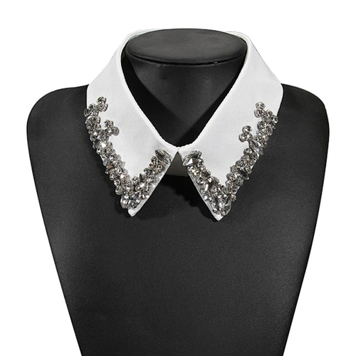 wholesale New fashion neck design collar for stand collar with crystal rhinestone for women clothing Neck Collar Trim