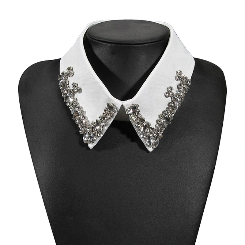 wholesale New fashion neck design collar for stand collar with crystal rhinestone for women clothing Neck Collar Trim