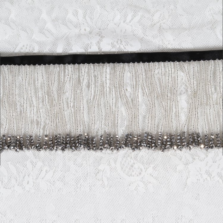High quality Fringe Trim Long Beaded Tassel Decorative For Dress