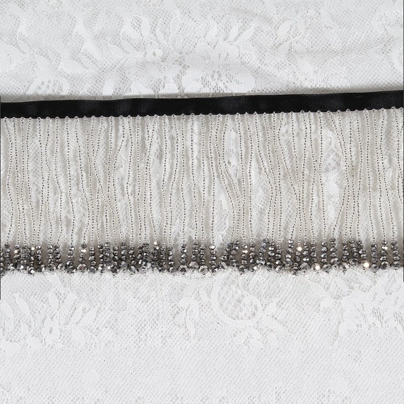 High quality Fringe Trim Long Beaded Tassel Decorative For Dress